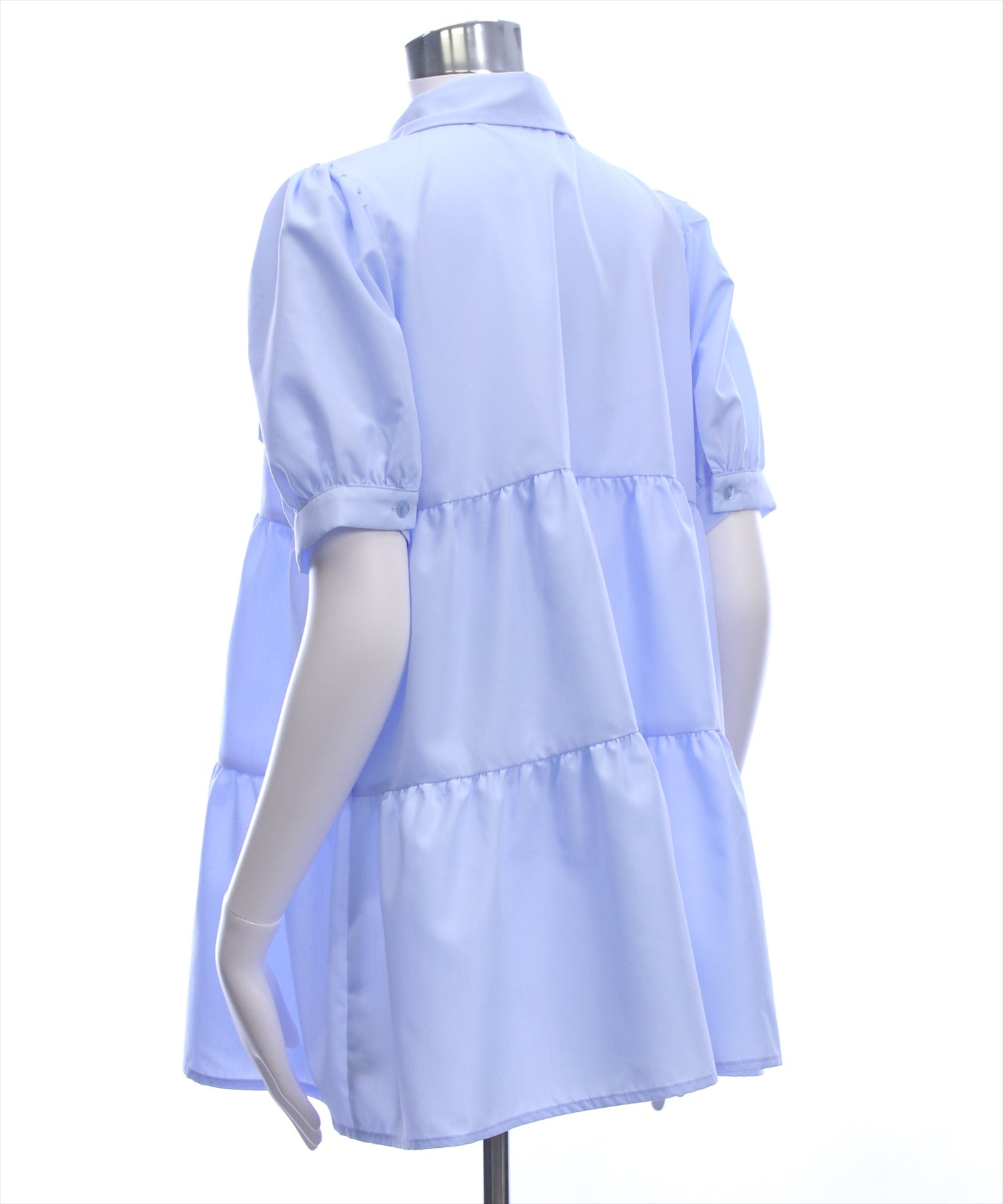 clear≪新作≫ビッグリボンティアード半袖ミニワンピース[CL9618