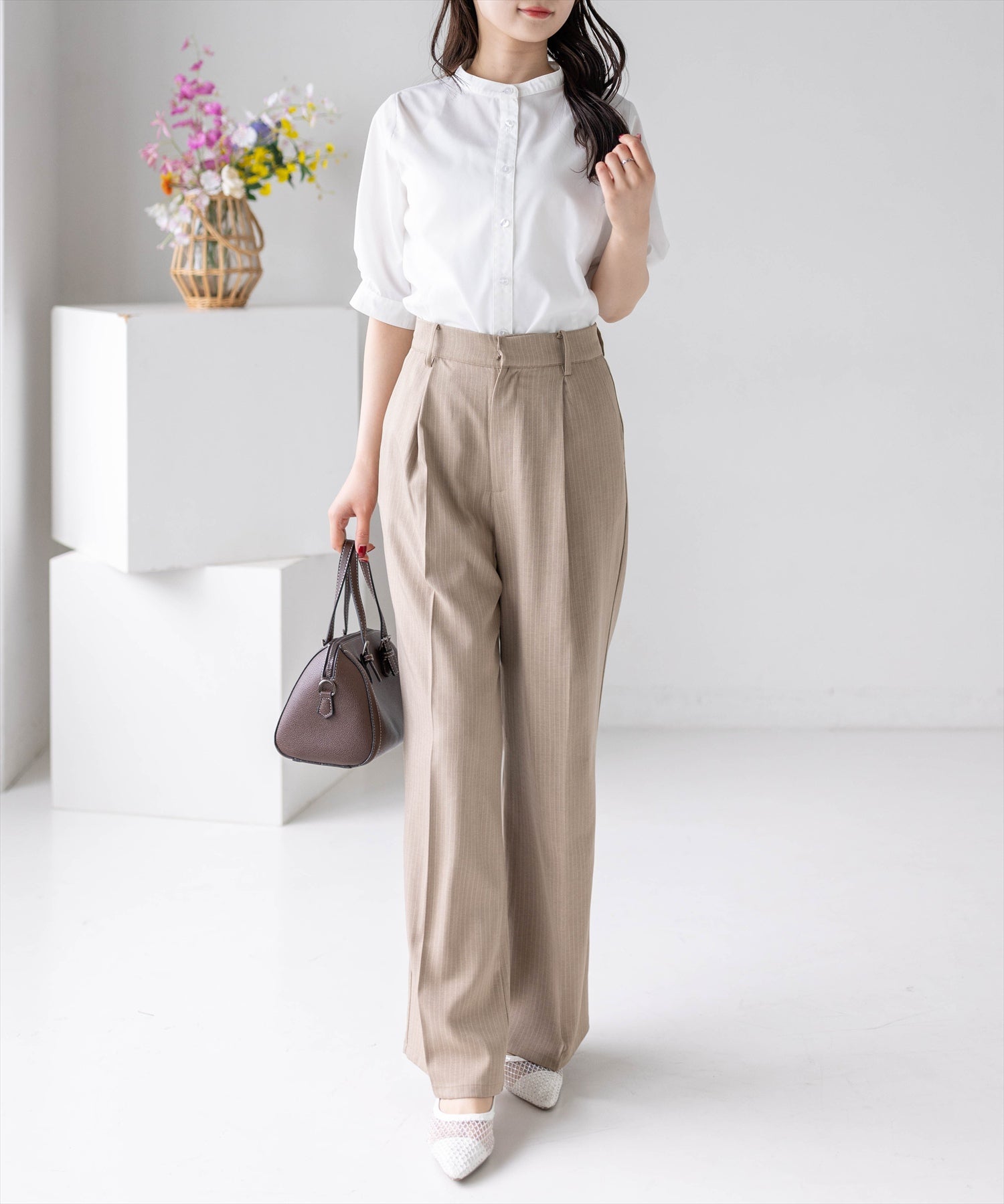 162cm/オフホワイト着用