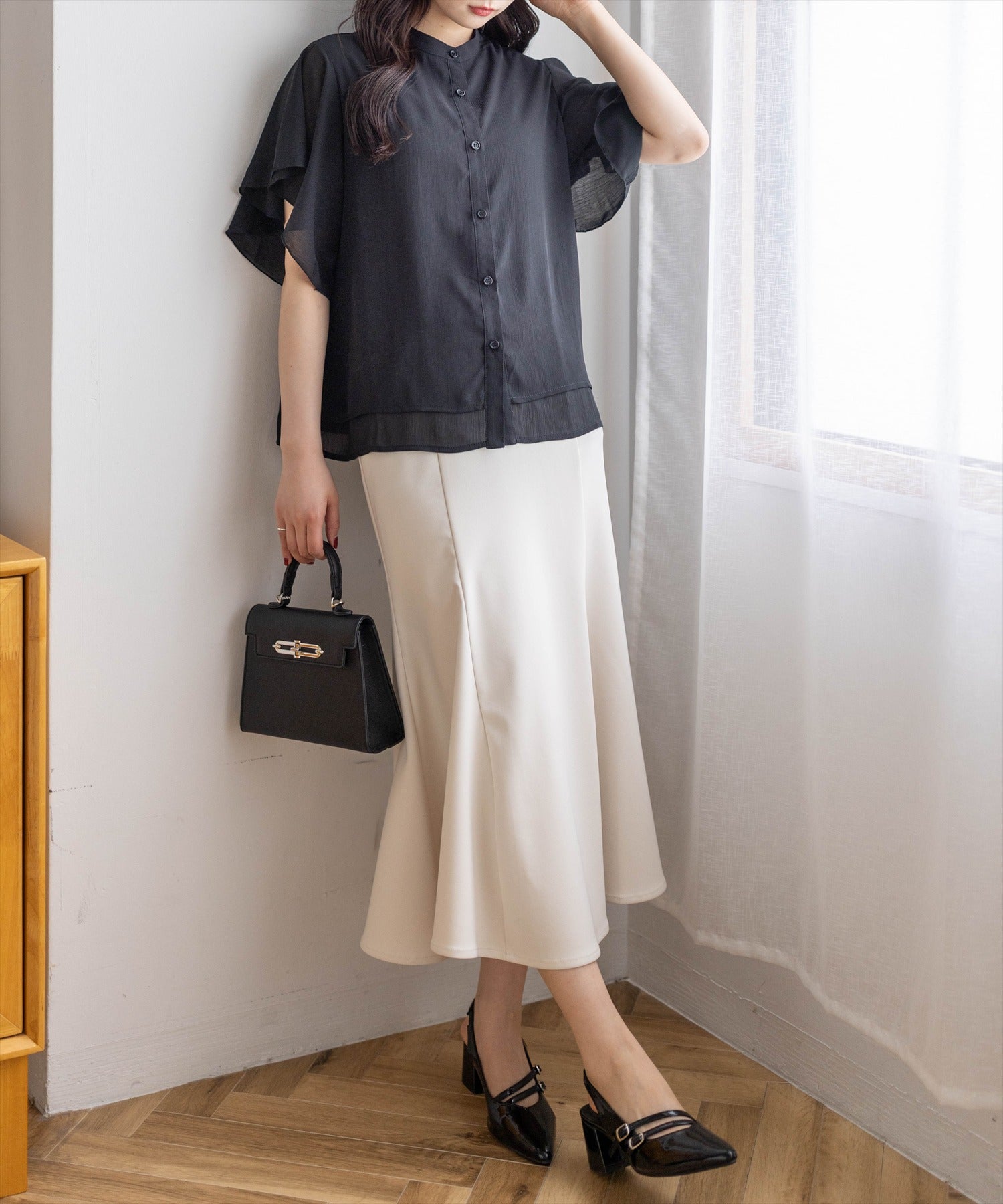 162cm/ブラック着用