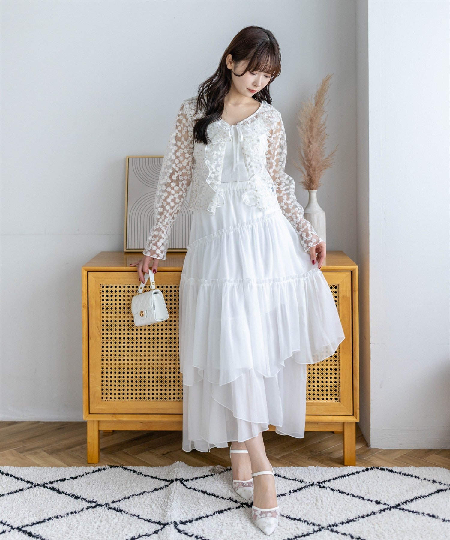 162cm/オフホワイト着用