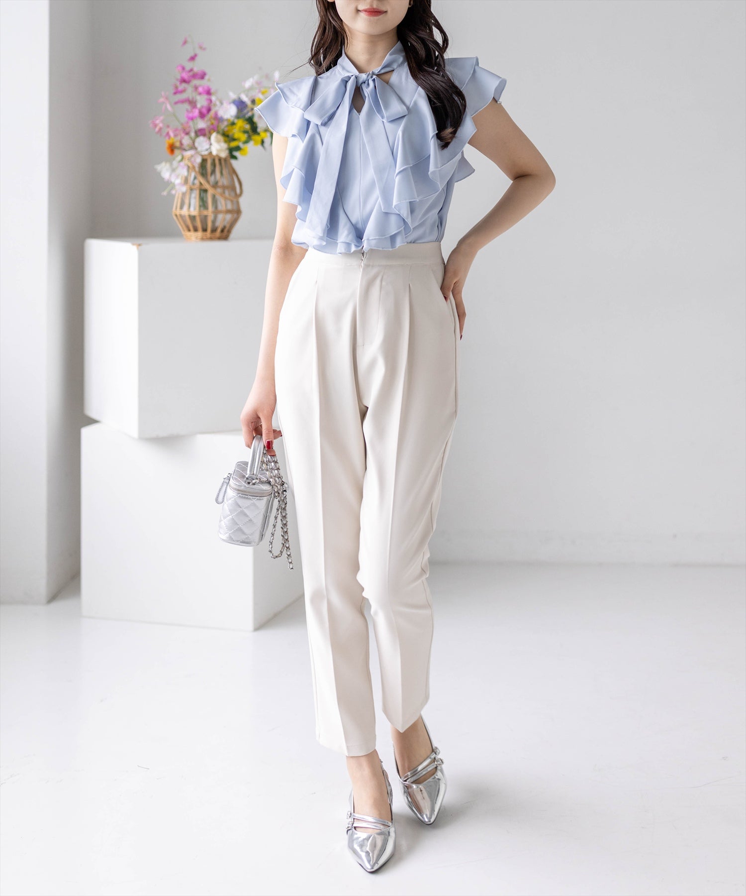 162cm/サックス着用