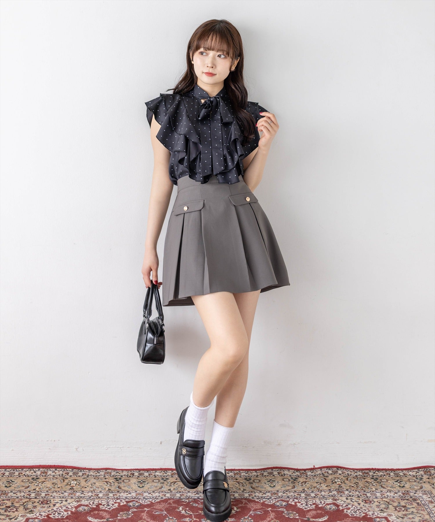 162cm/ブラックドット着用