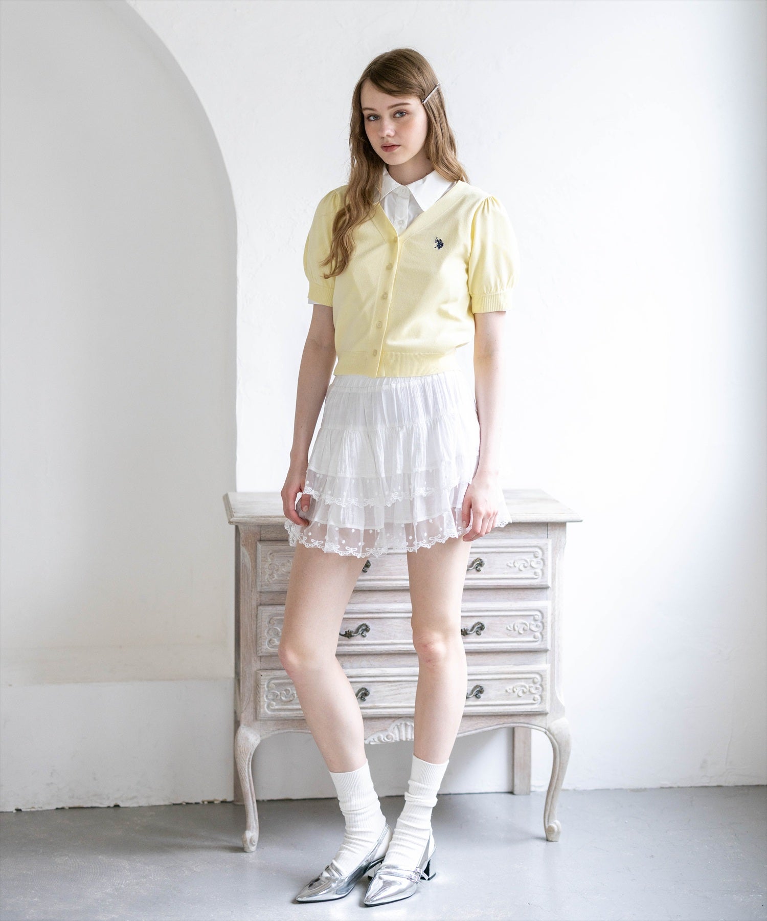 175cm/クリームイエロー着用