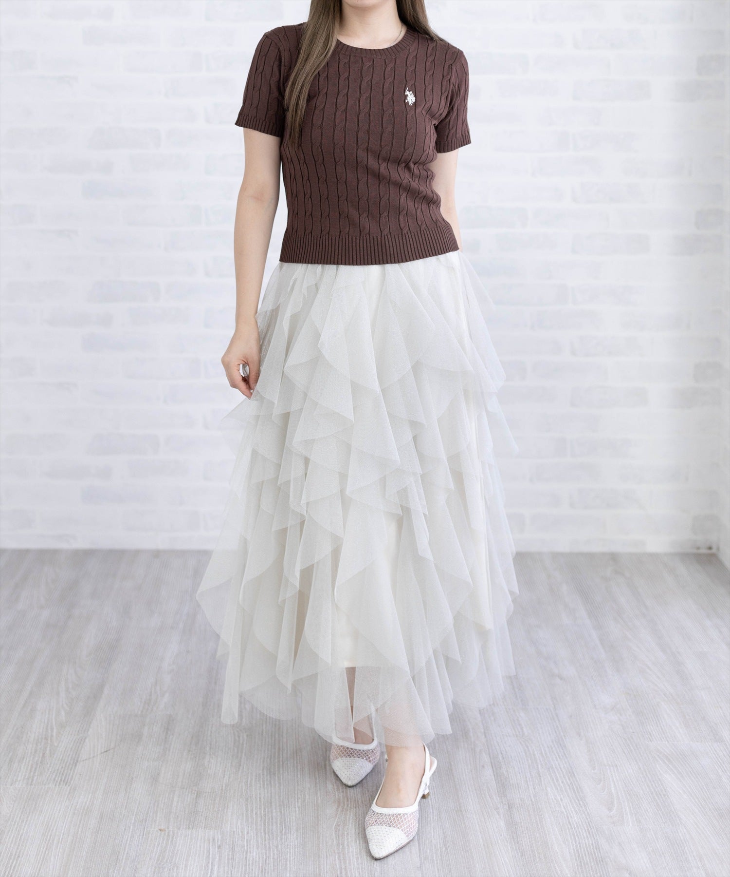 160cm/ブラウン着用