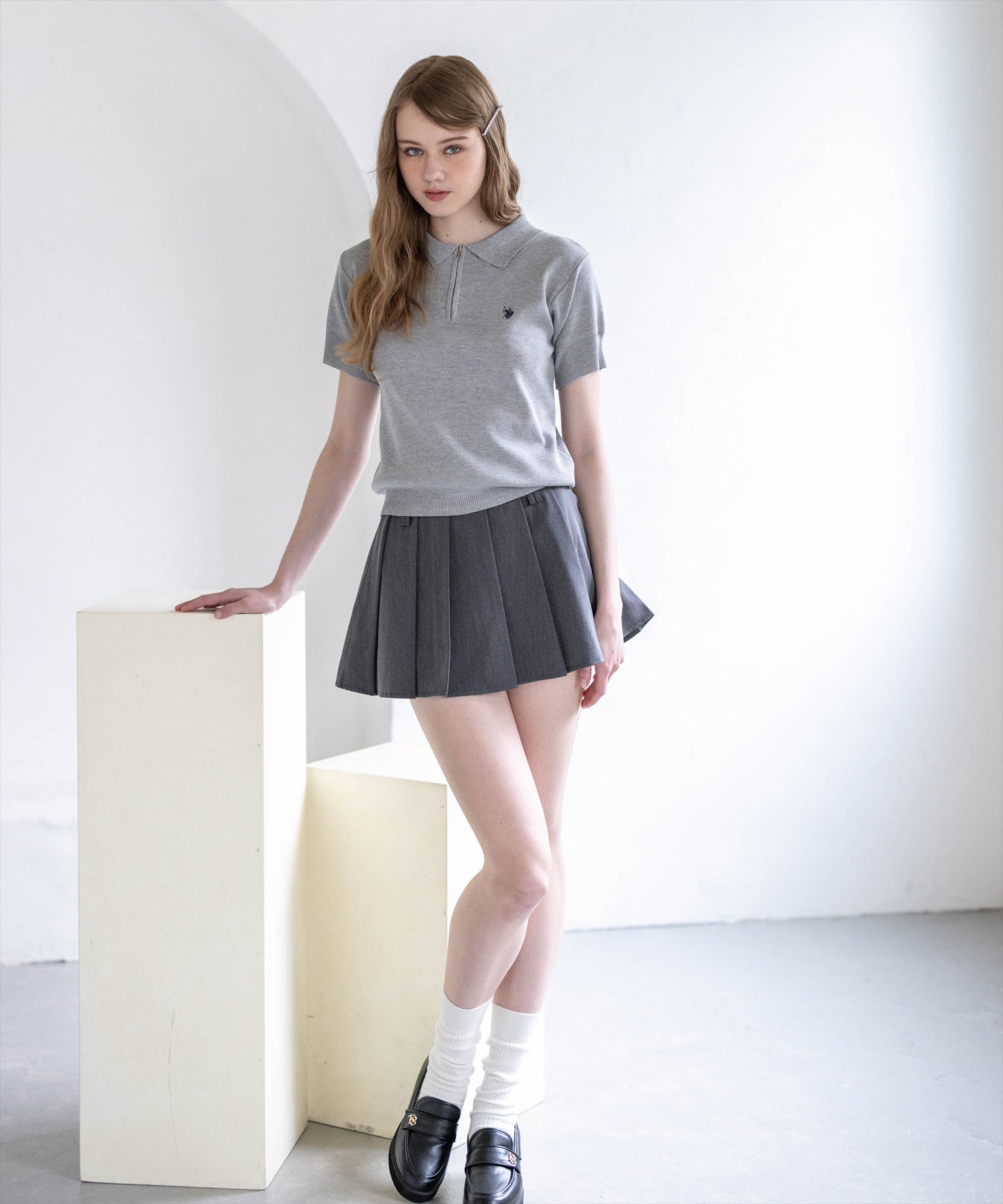 175cm/グレー着用