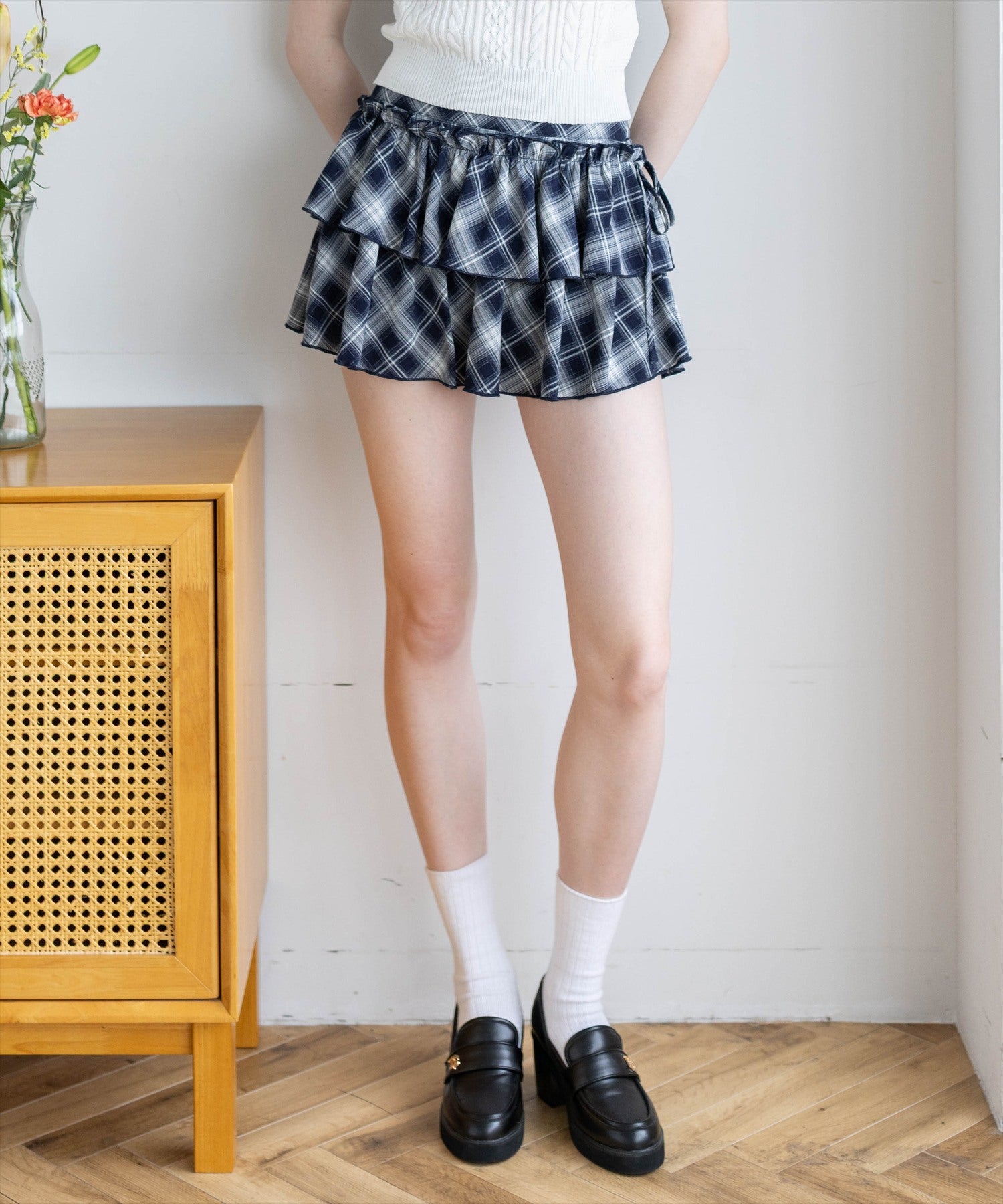 clear≪新作≫チェック柄ティアードミニスカート[CL9753] | レディース