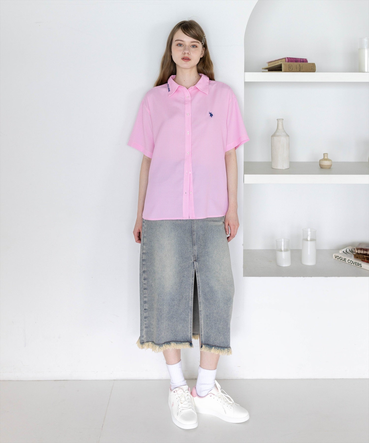 175cm/ピンク着用