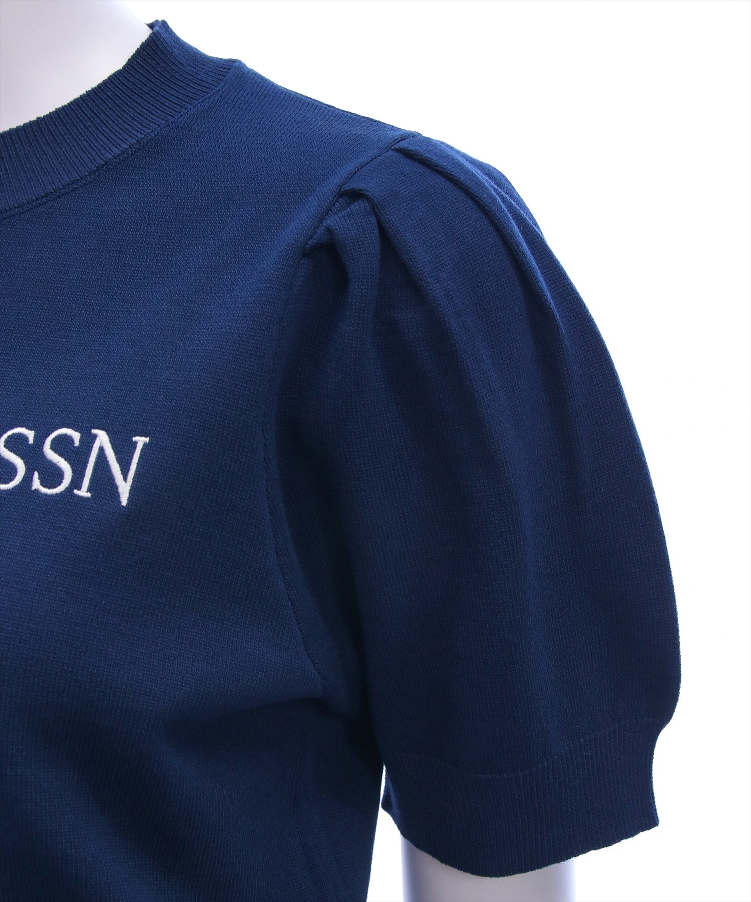 U.S. POLO ASSN. ロゴ刺繍半袖ニット レディース｜ニットトップス