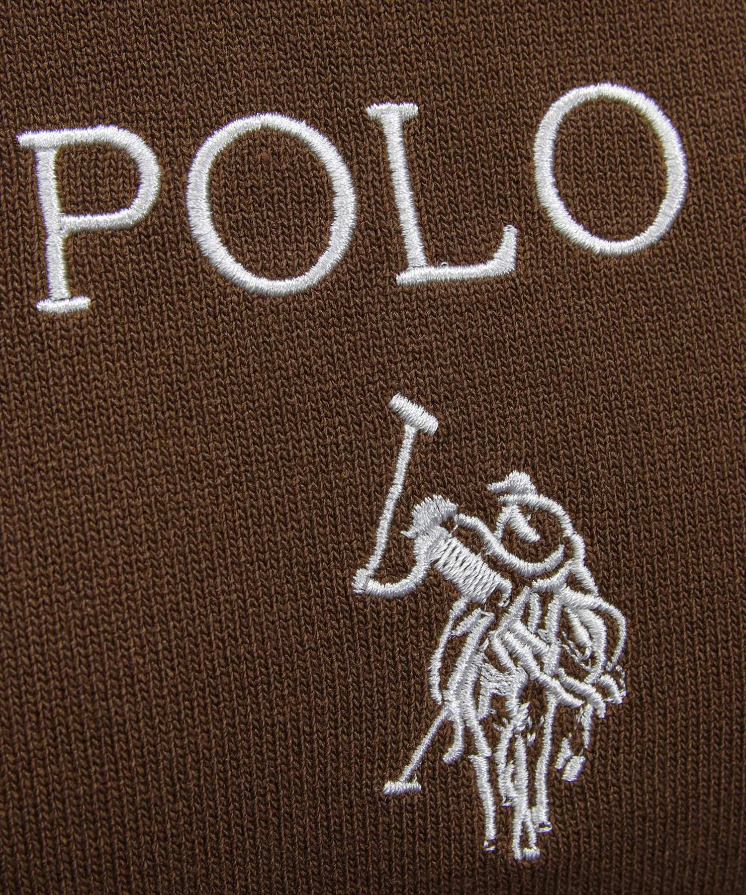U.S. POLO ASSN. ロゴ刺繍半袖ニット レディース｜ニットトップス