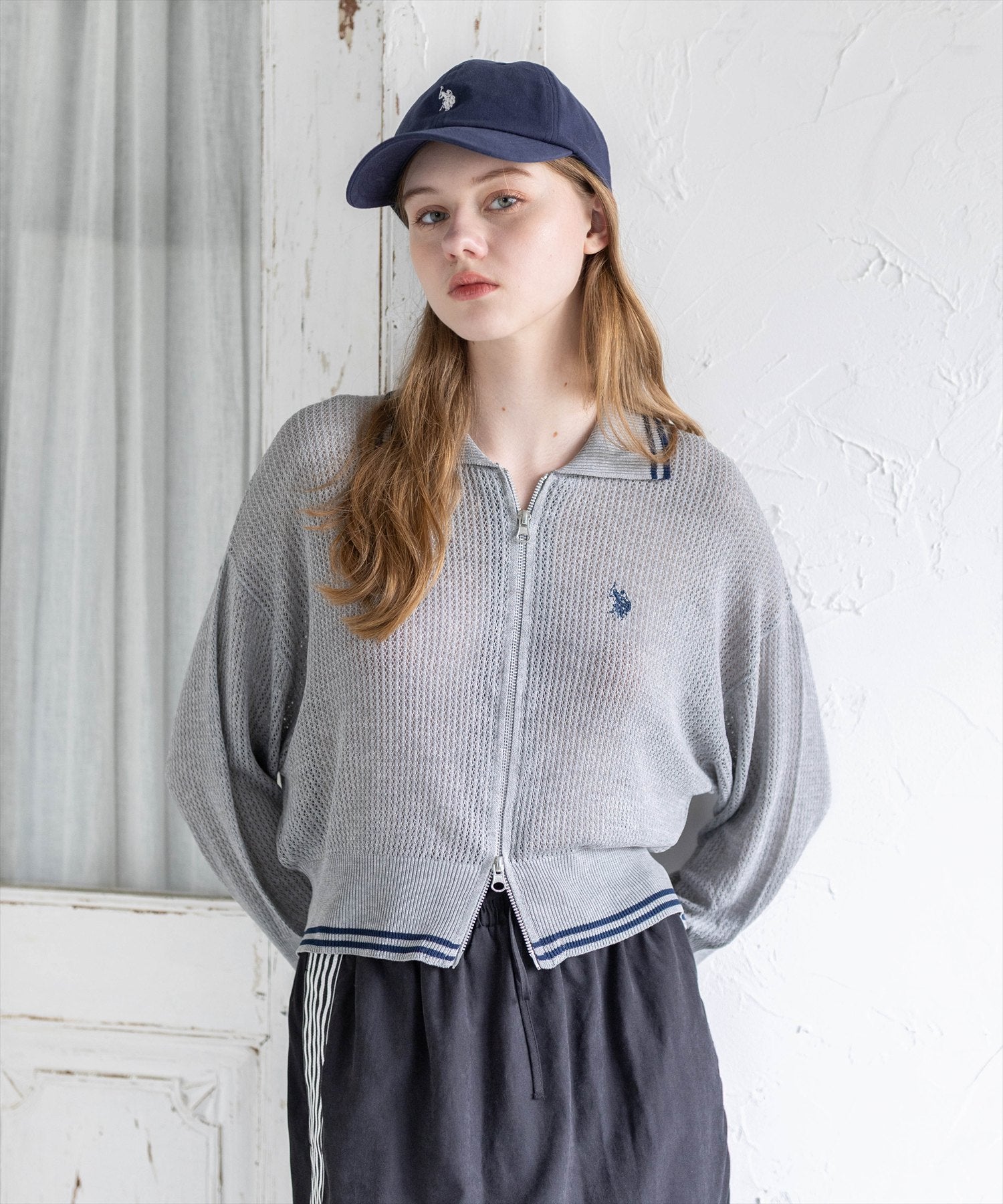 ウサちゃん専用です。 clear≪新作≫U.S. POLO ASSN. ダブルジップメッシュニット