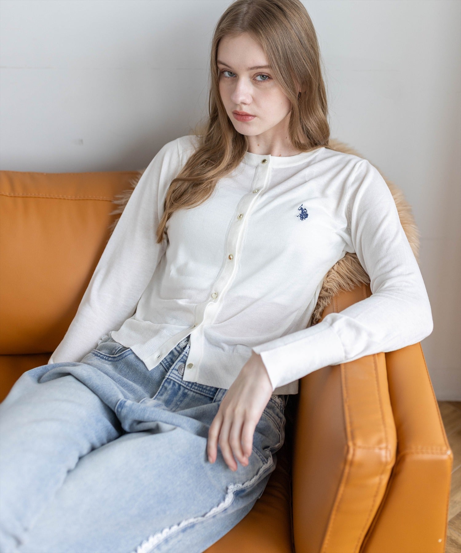 U.S. POLO ASSN. シアーカーディガン レディース｜コンパクト丈
