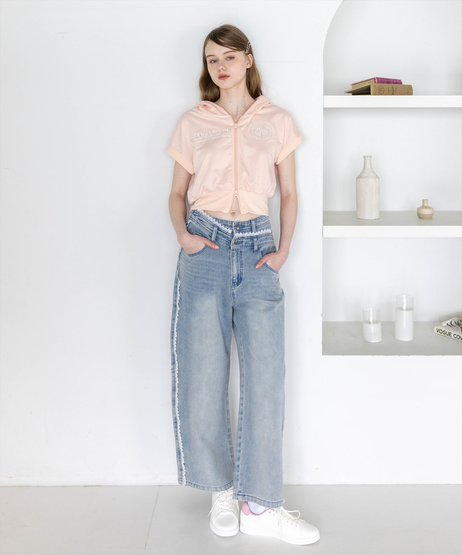 175cm/ピンク着用