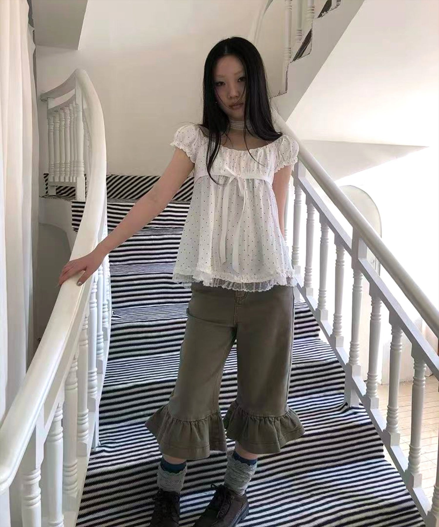 オフホワイト着用