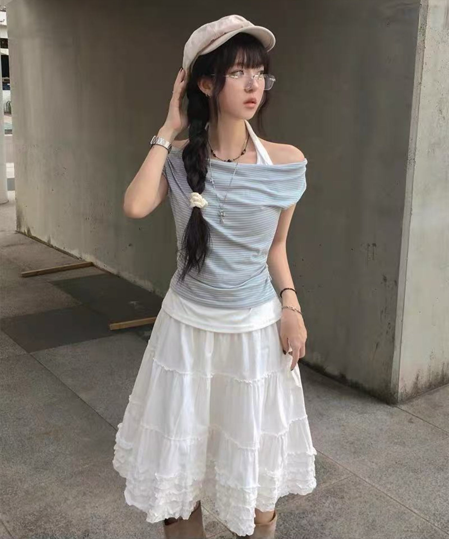 ホワイト着用