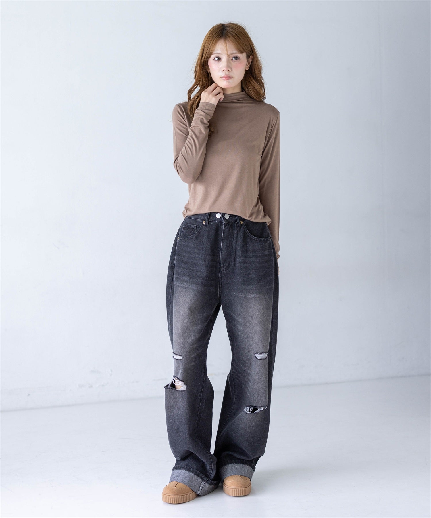 161cm/ブラック着用