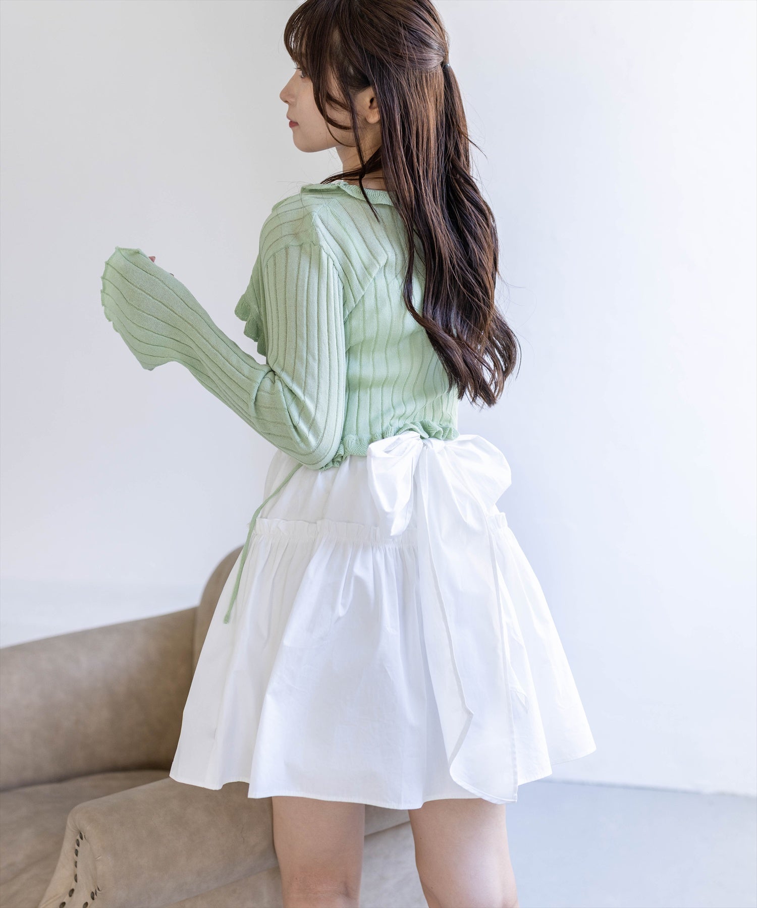 clear≪新作≫バックリボン付きミニキャミワンピース[CL9922