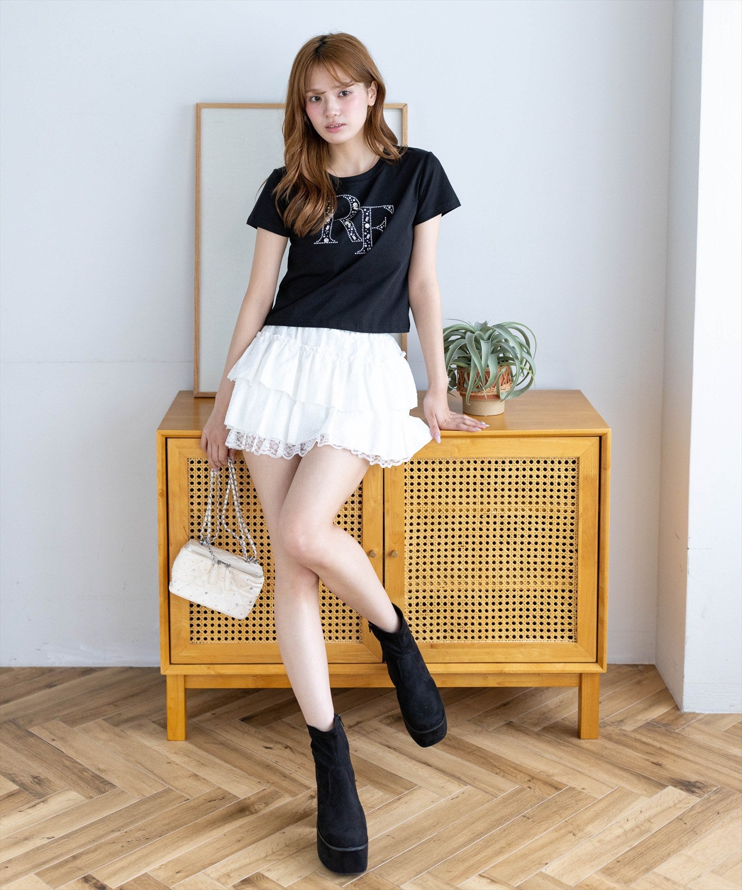 161cm/ブラック着用
