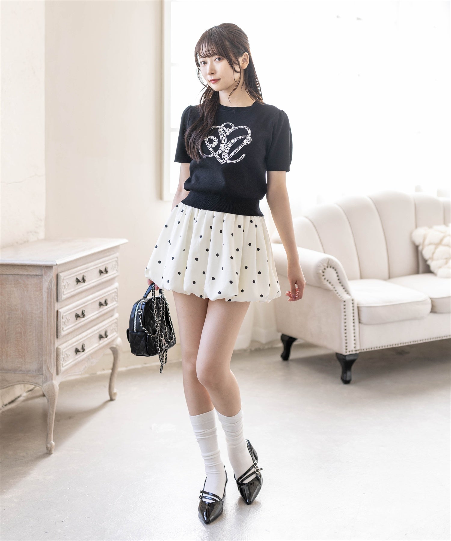162cm/オフホワイト着用