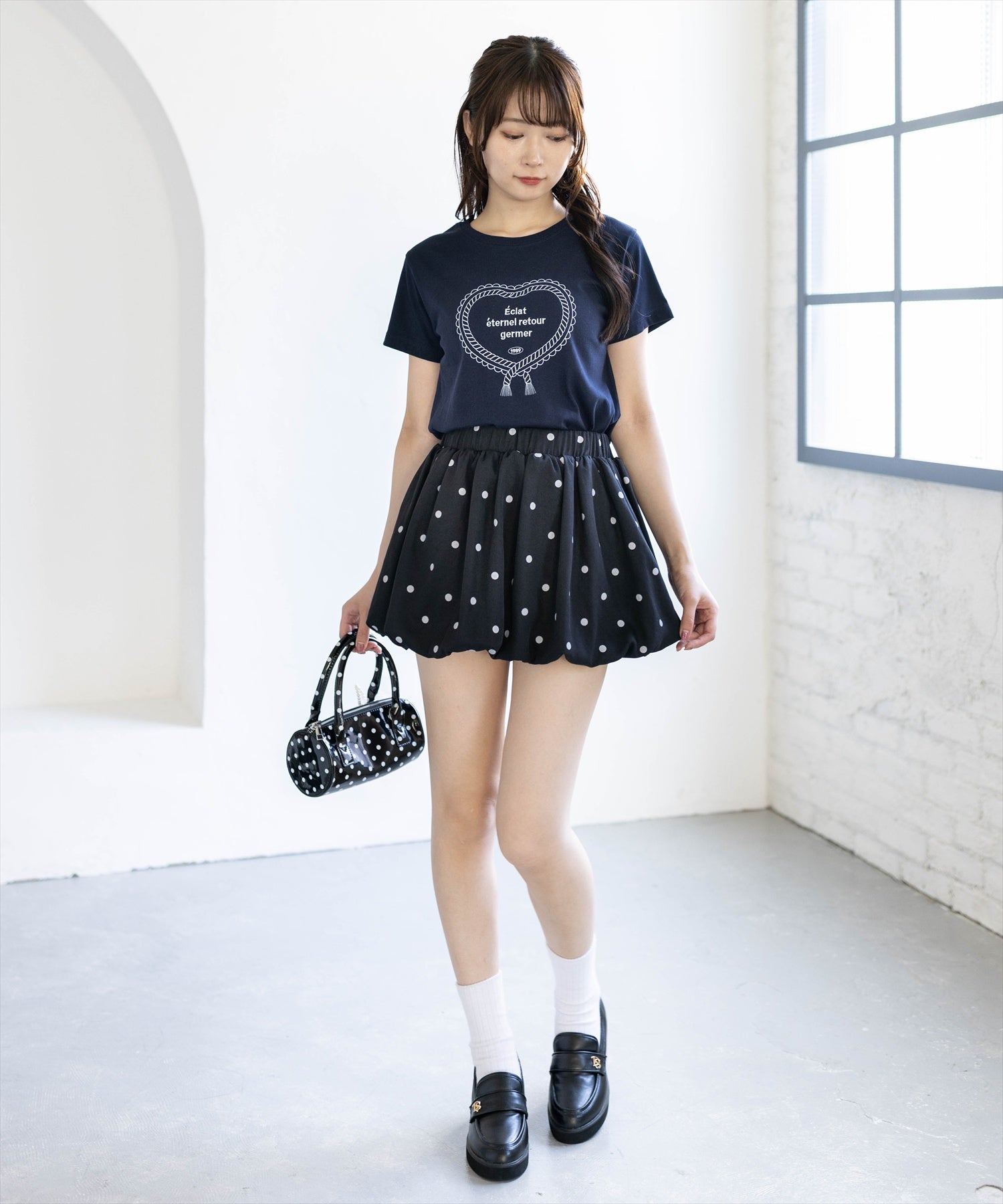162cm/ブラック着用