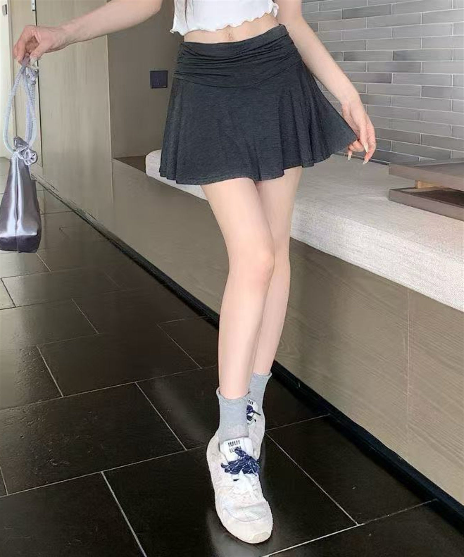 グレー着用