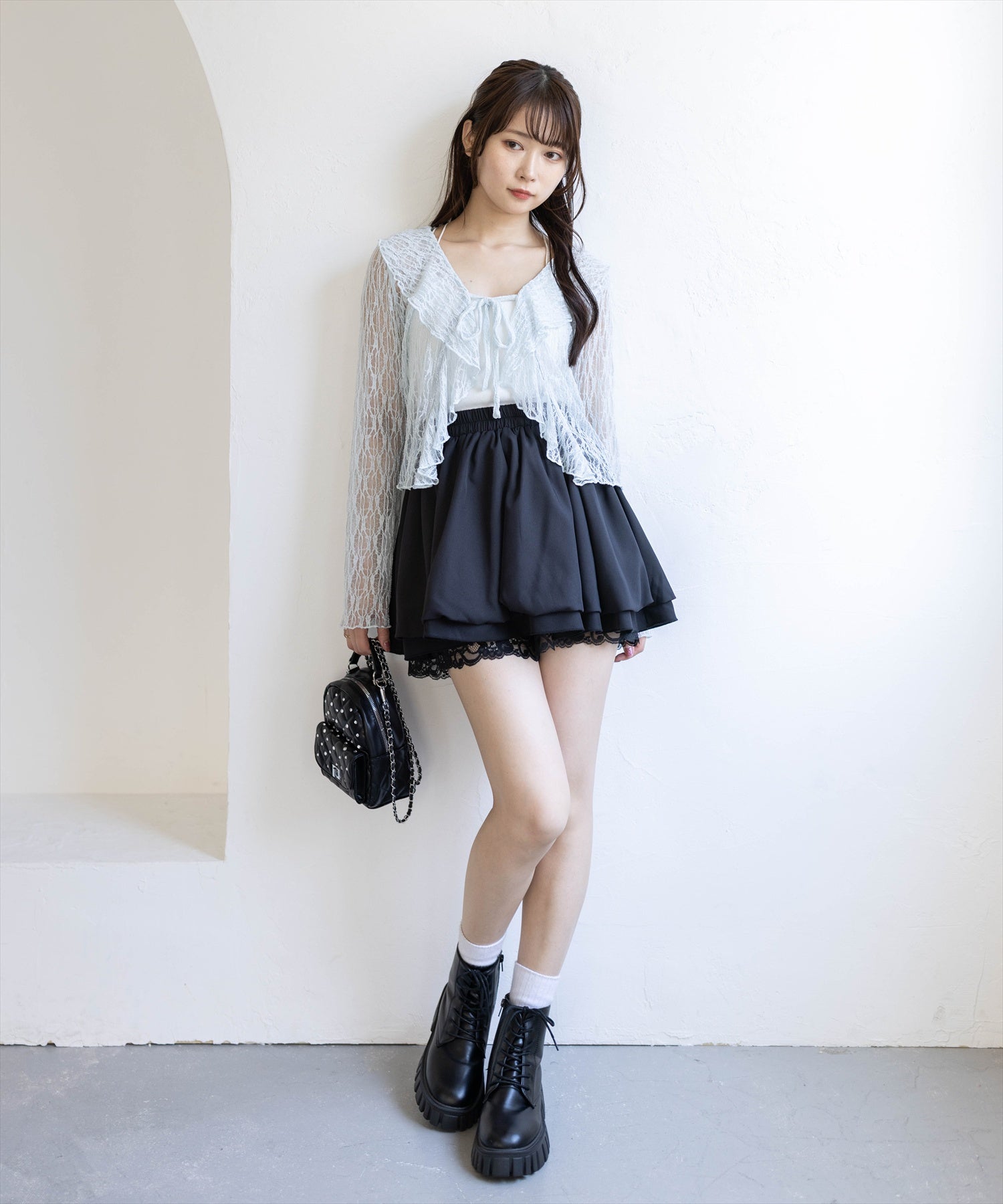 162cm/ブラック着用