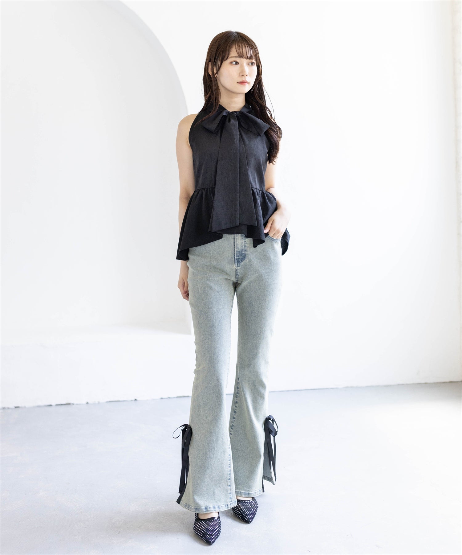 162cm/ブラック着用