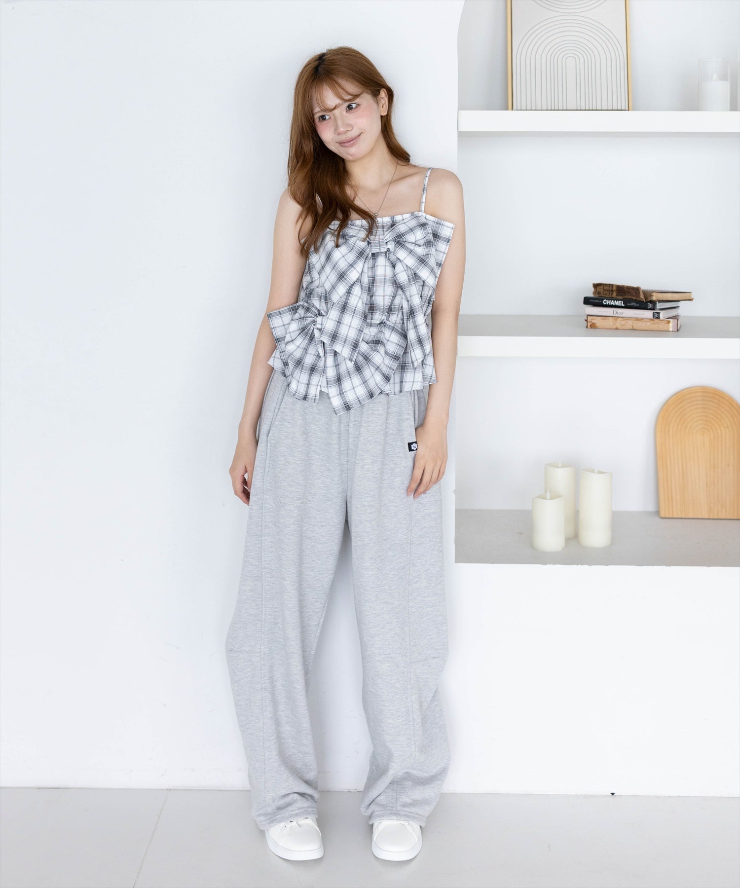 161cm/オフホワイト着用