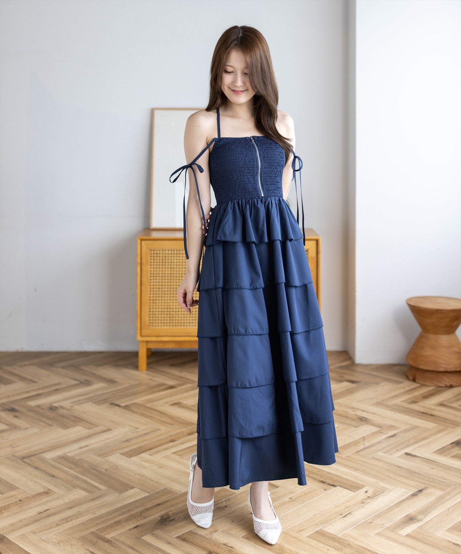 163cm/ネイビー F着用