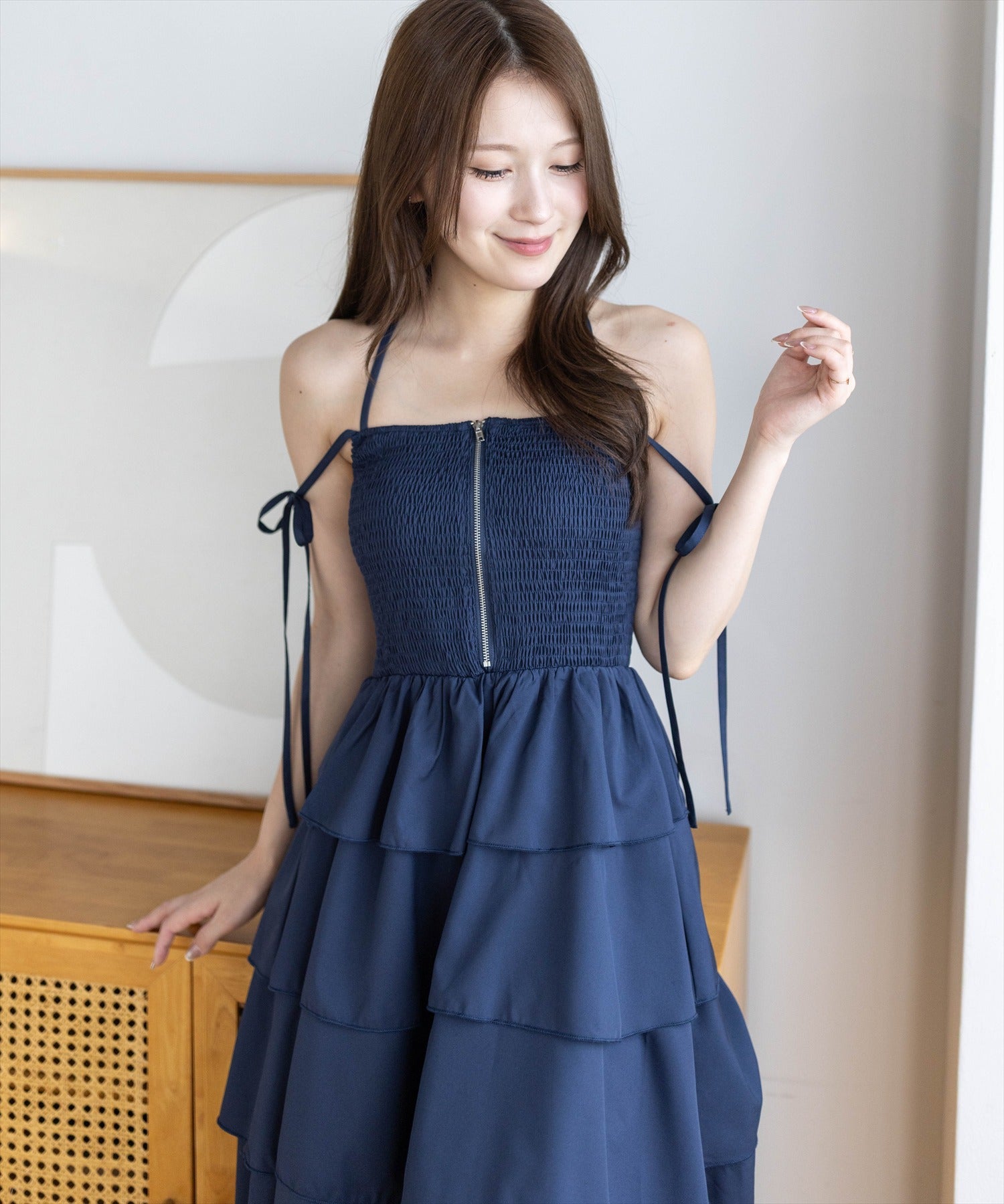 clear≪新作≫サイドリボンティアードワンピース[CL9972] | レディース