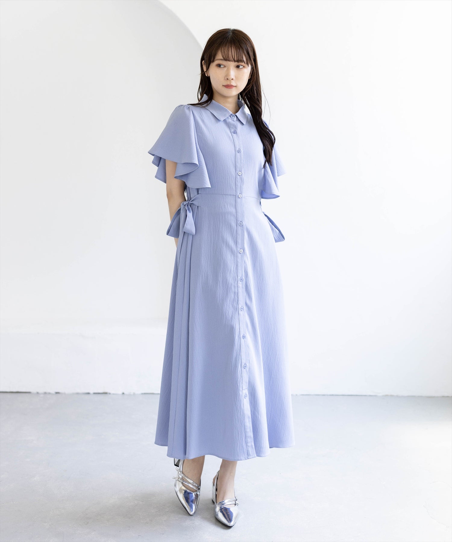 162cm/サックス F着用