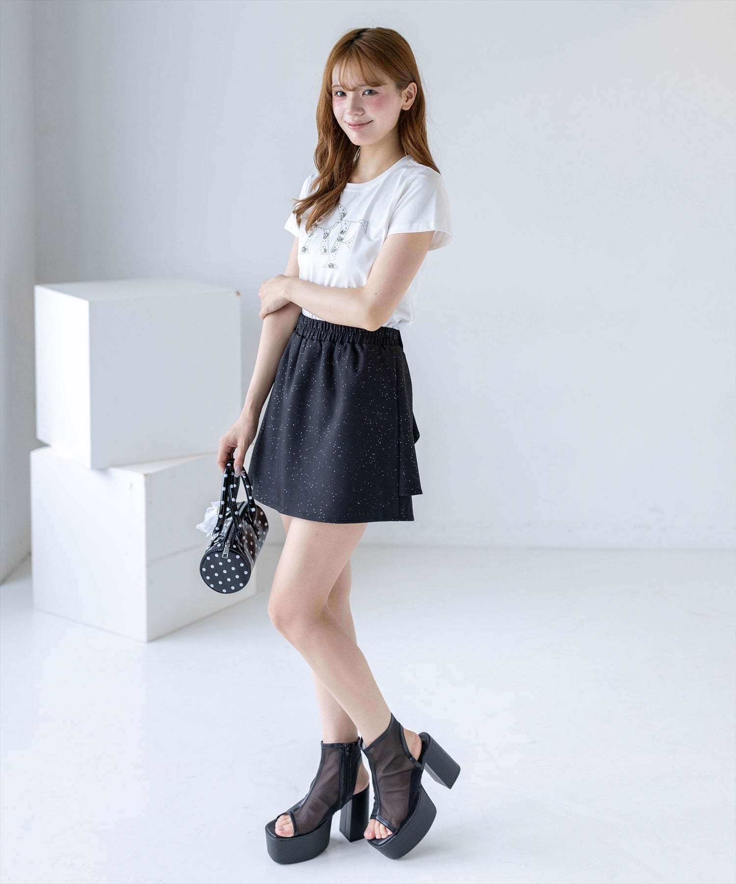 161cm/ブラック着用