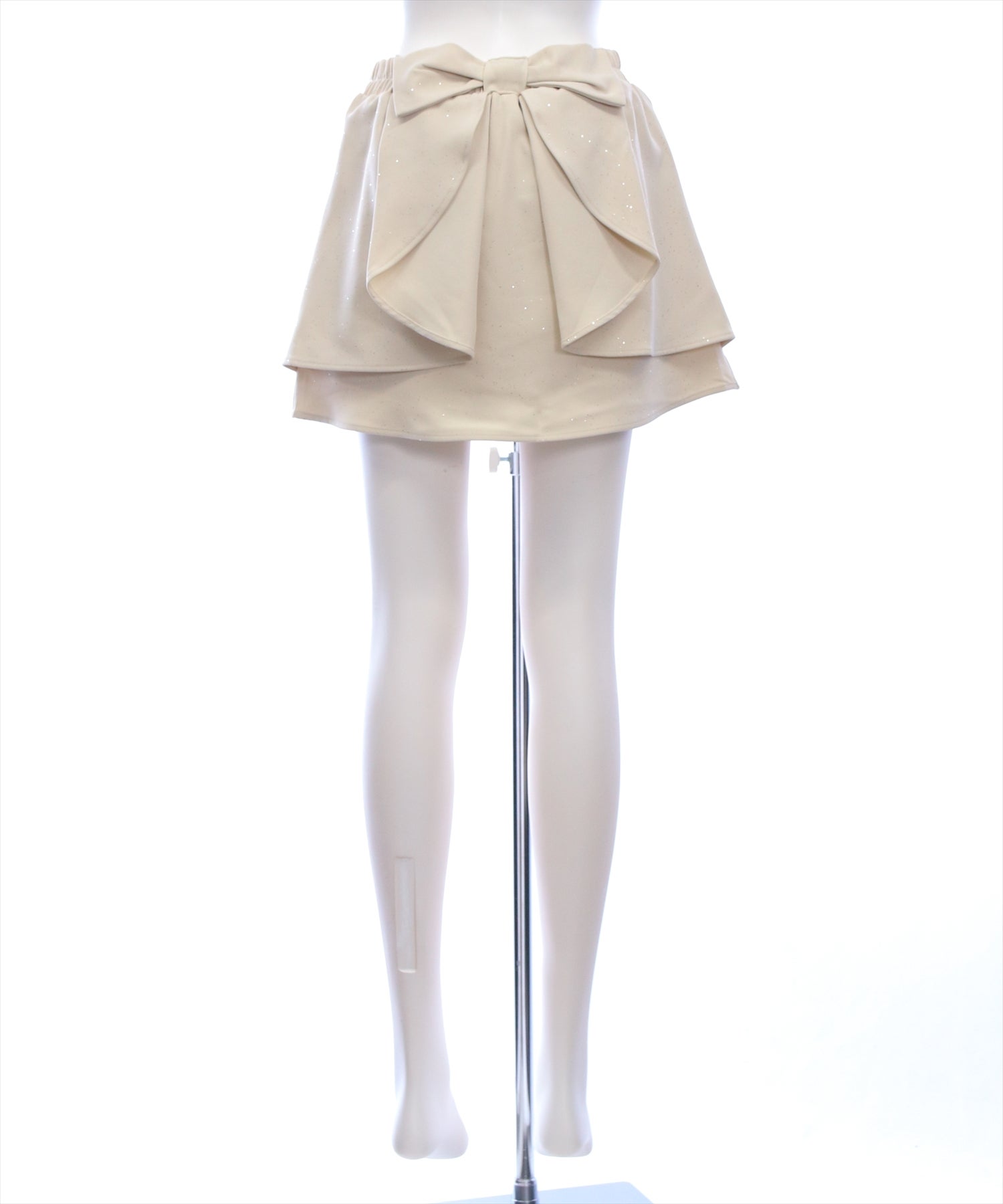 clear≪新作≫バックリボンラメフレアミニスカート[CL9999