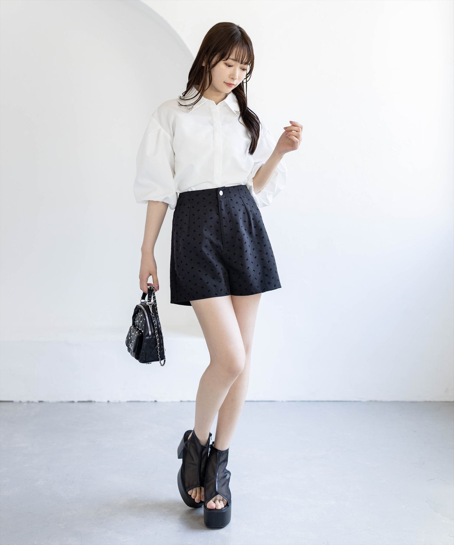 162cm/ブラック着用