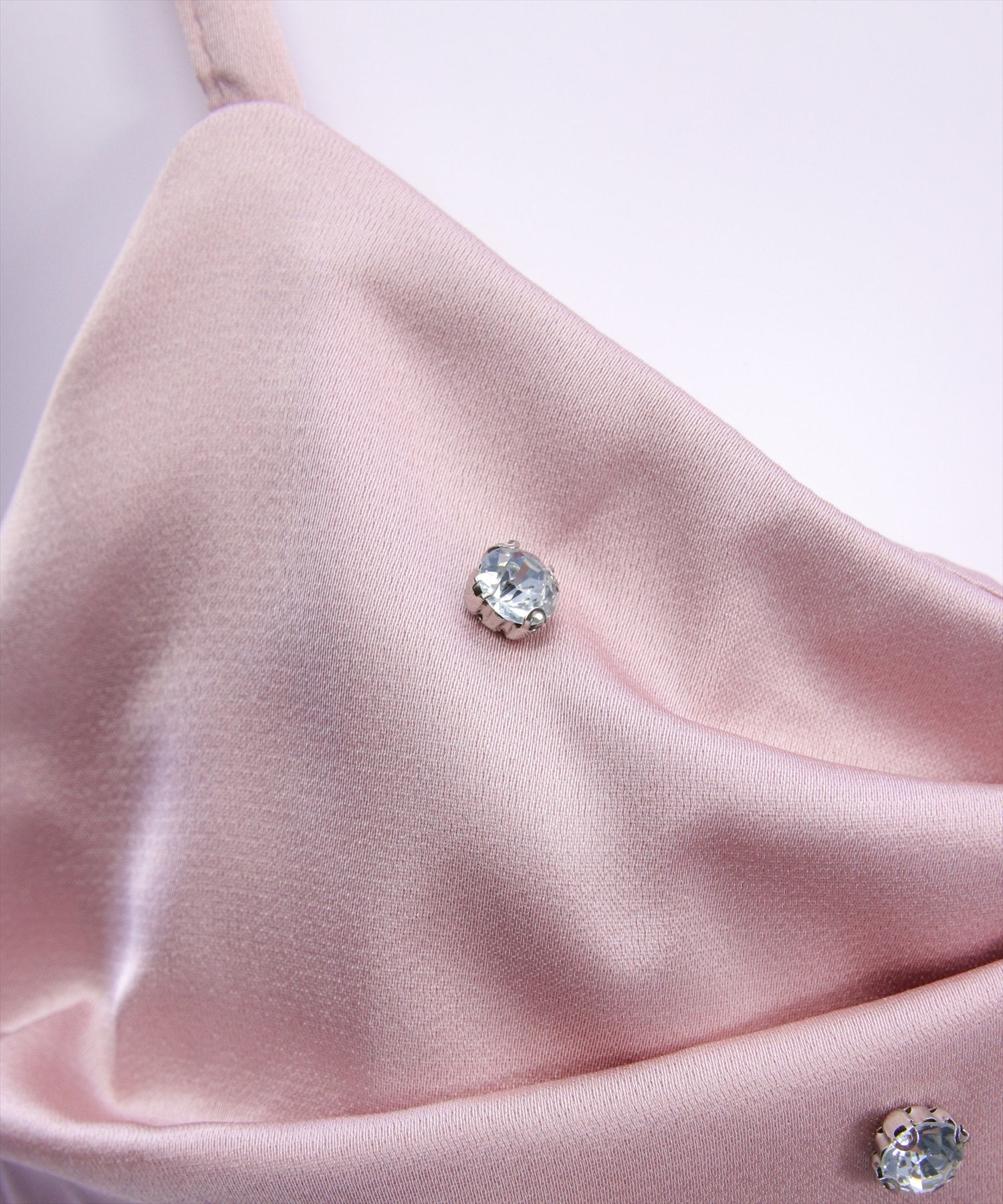 clear≪WEB先行販売/新作≫ビジュー付きサテンリボンビスチェ[CL9920