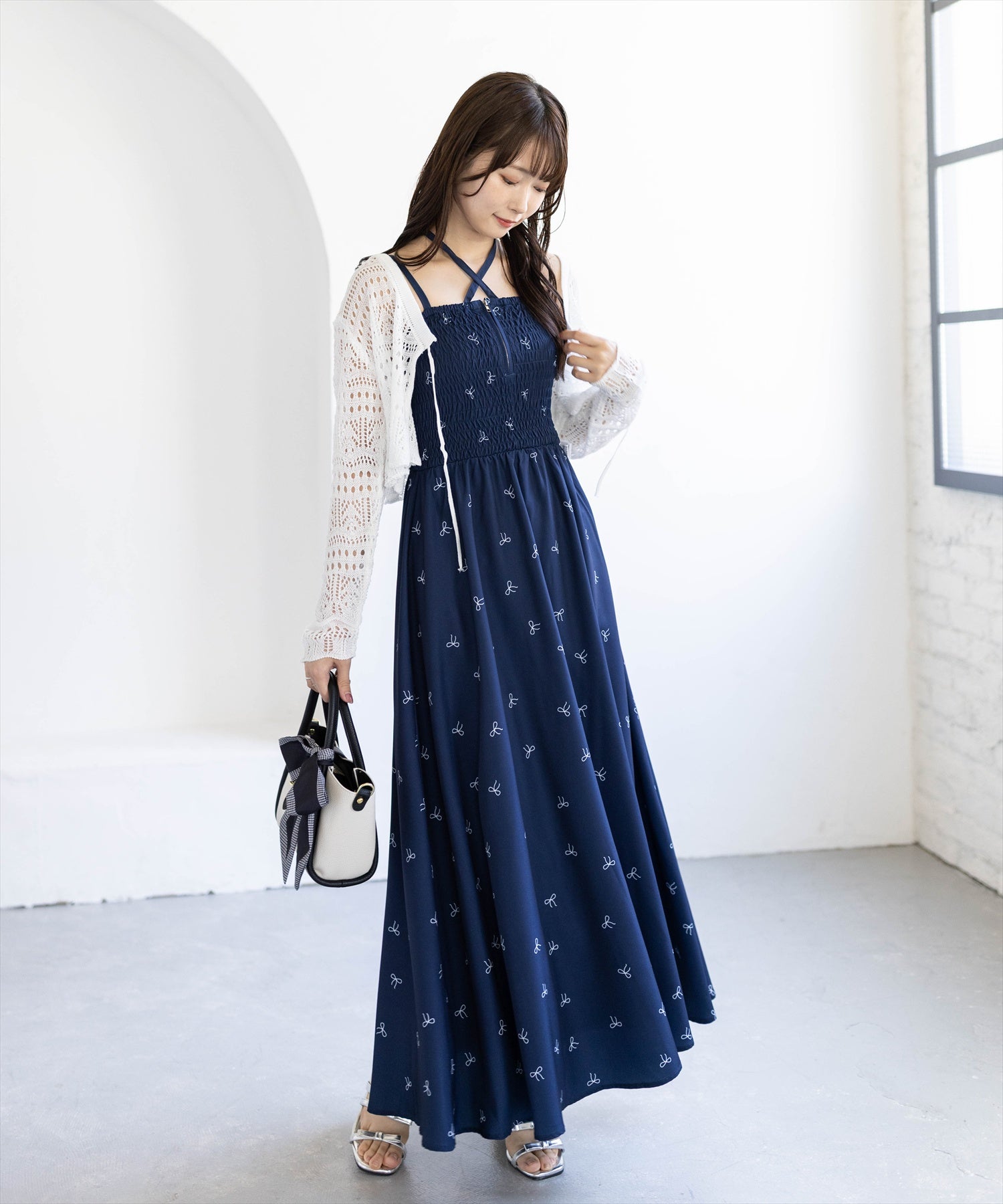162cm/ネイビー F着用