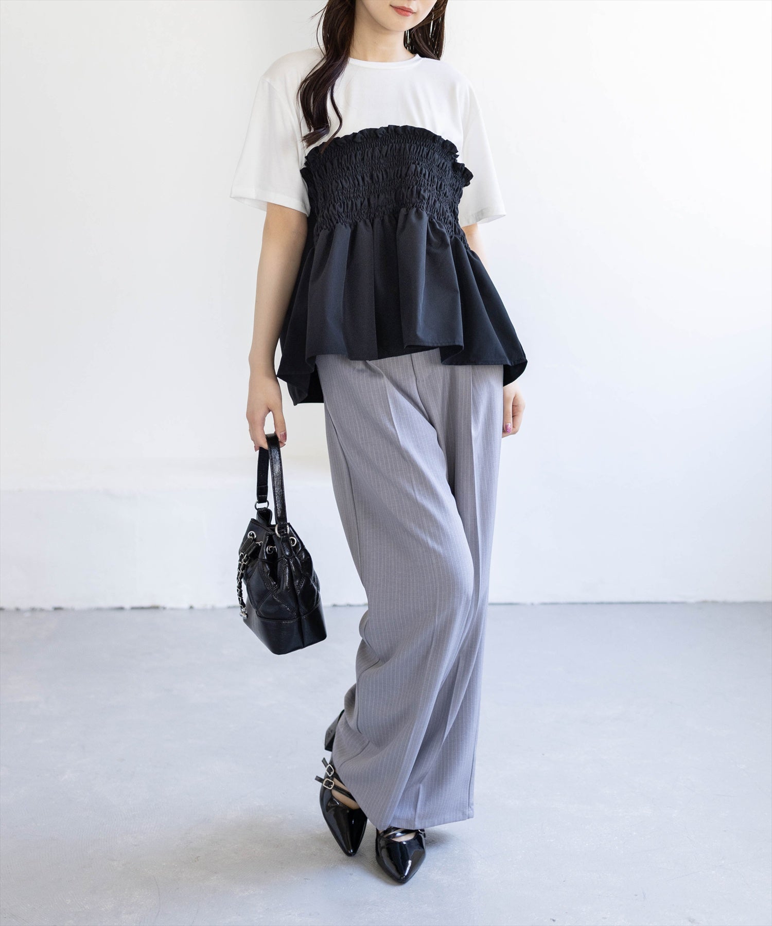 162cm/ブラック着用