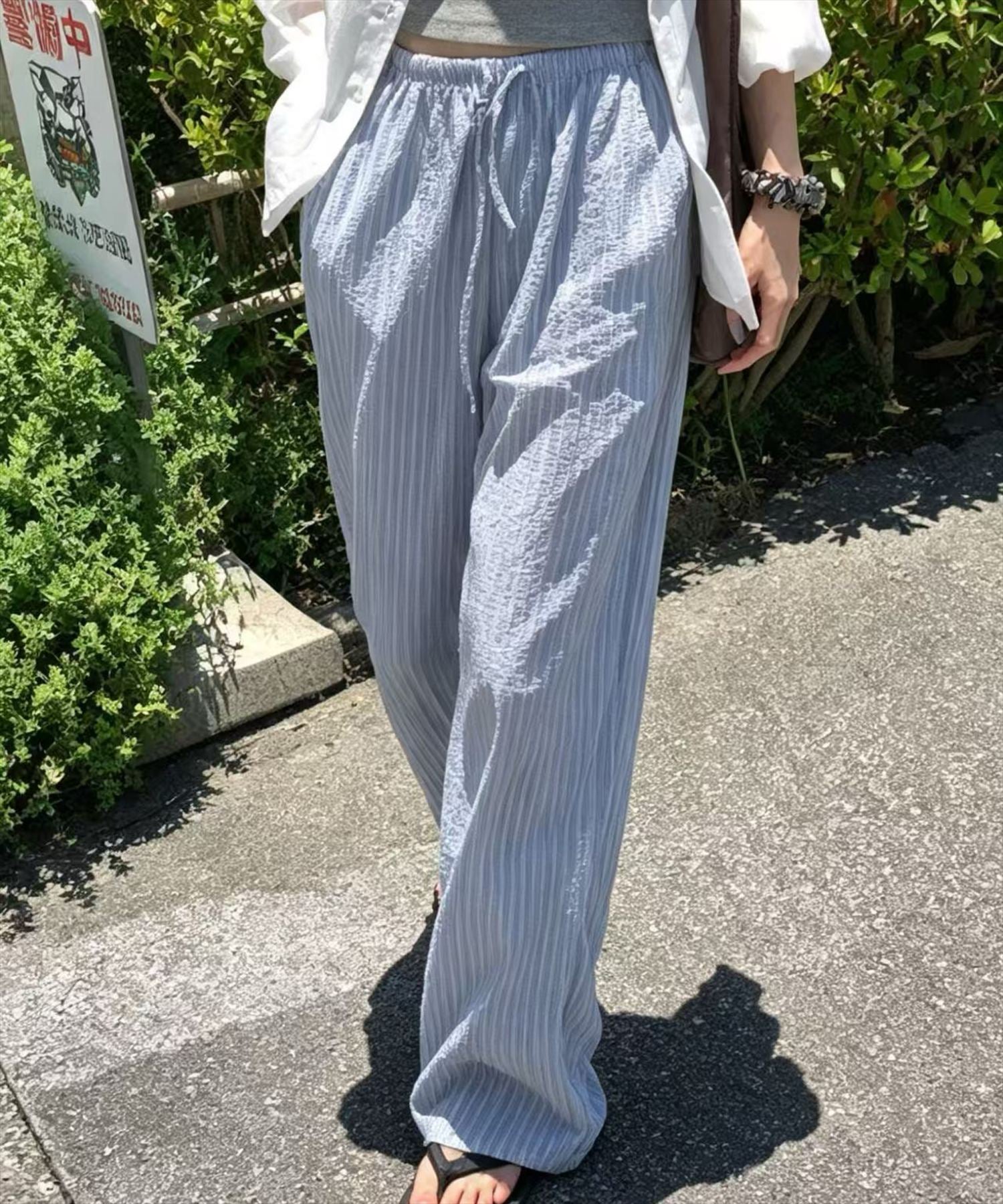 ブルーグレー着用