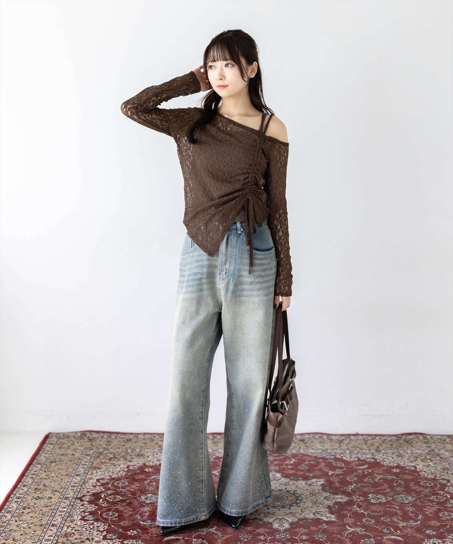 162cm/ブルー着用