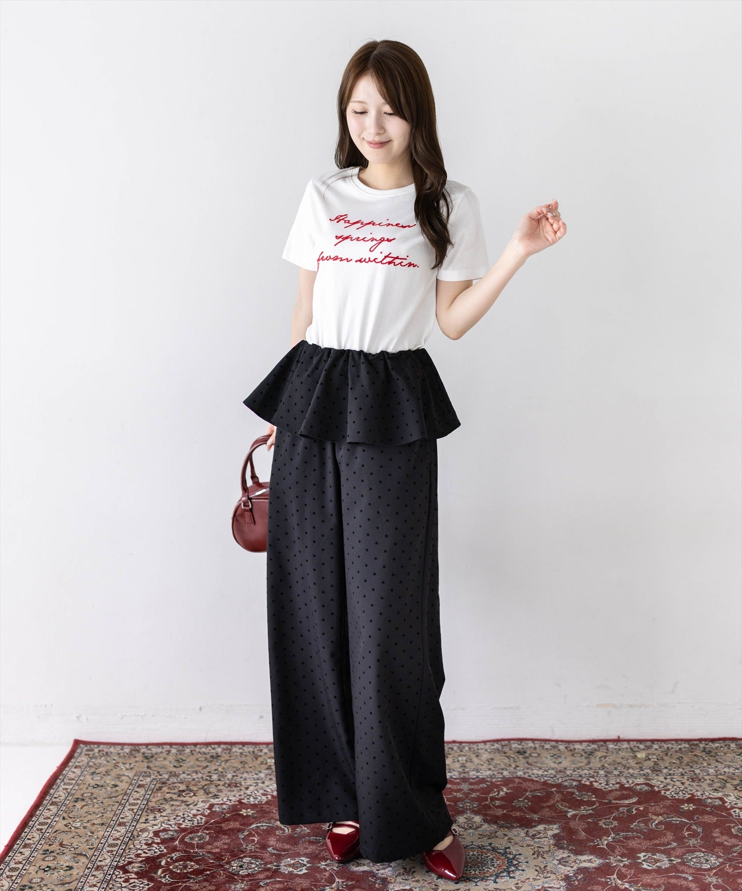 163cm/ブラック着用