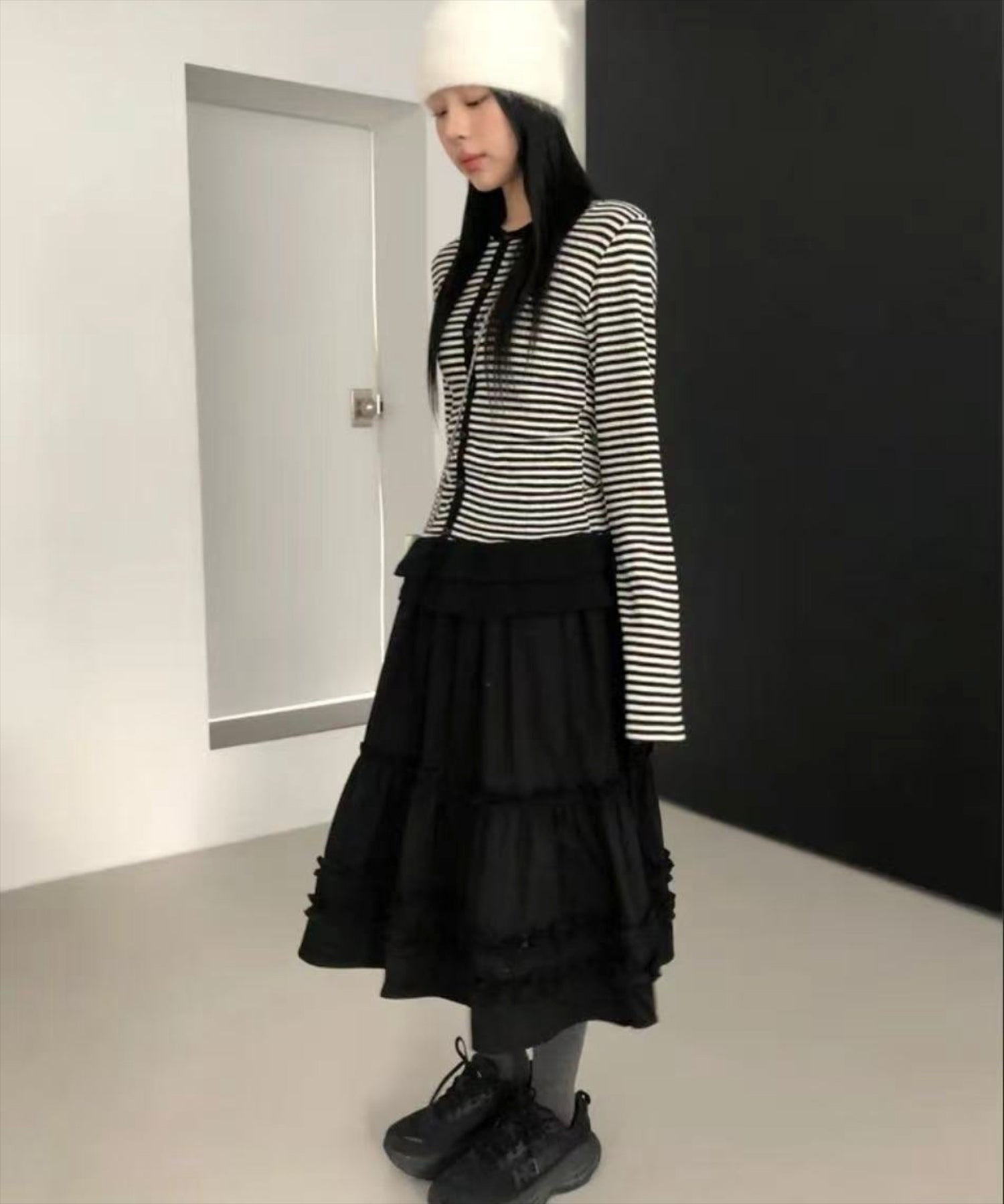 ブラック着用