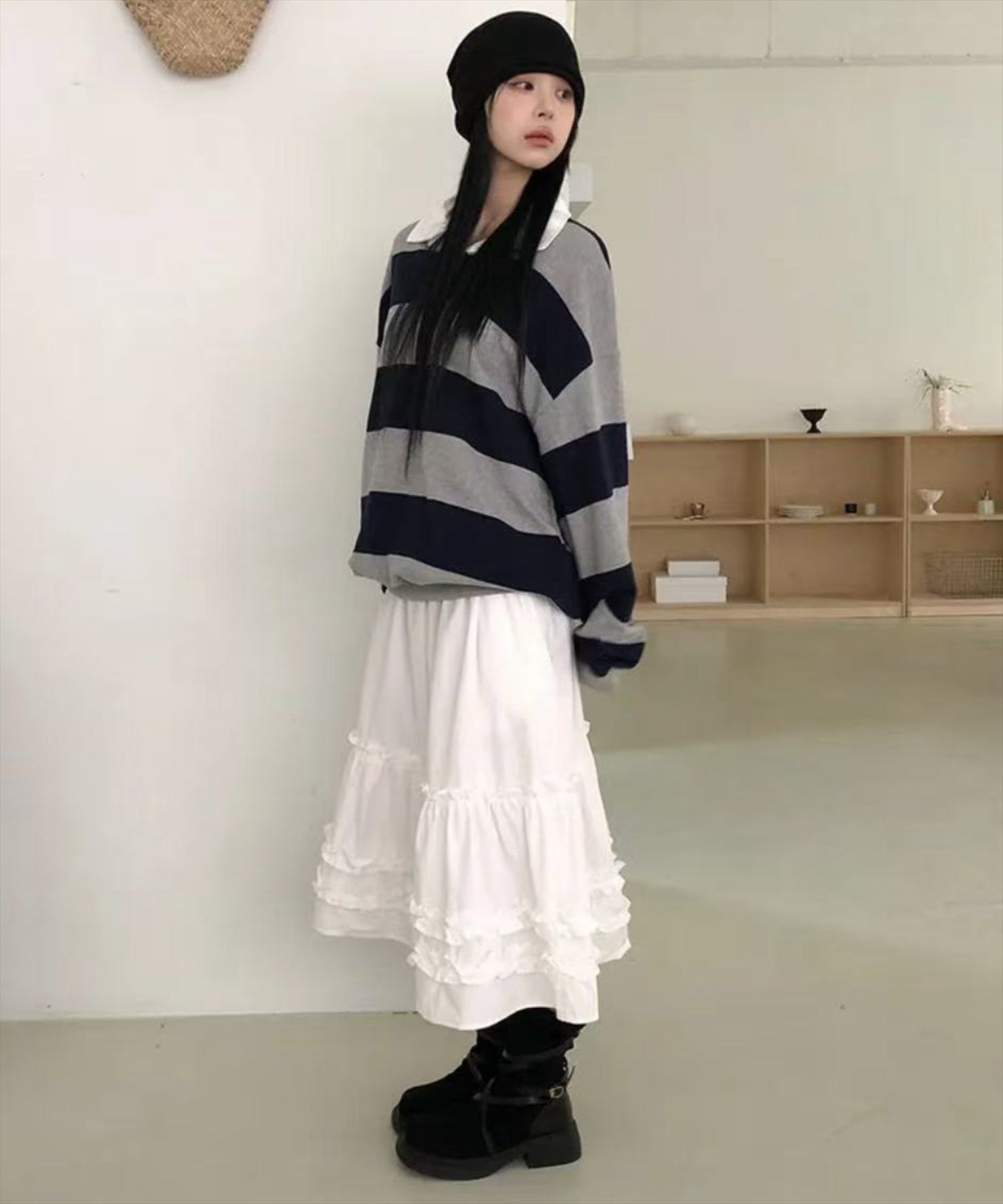 オフホワイト着用