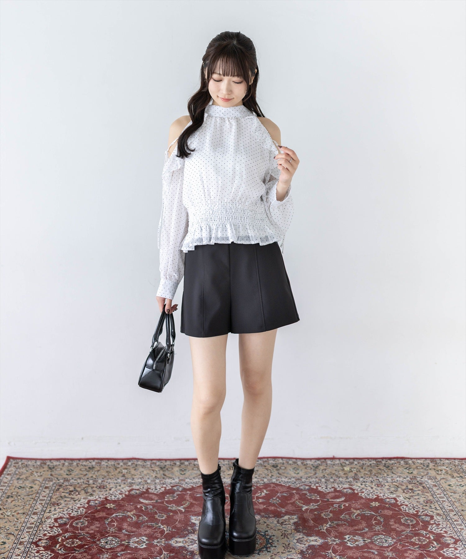 162cm/オフホワイト着用