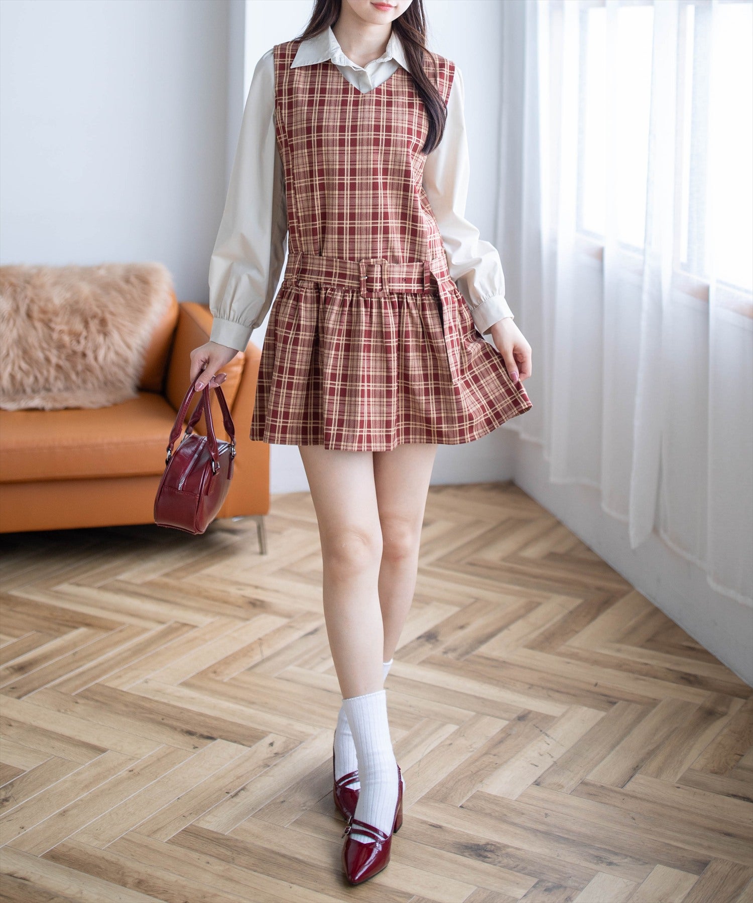 162cm/ボルドー着用