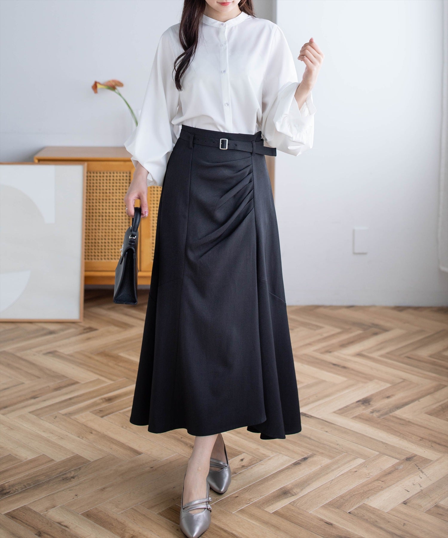 162cm/オフホワイト着用