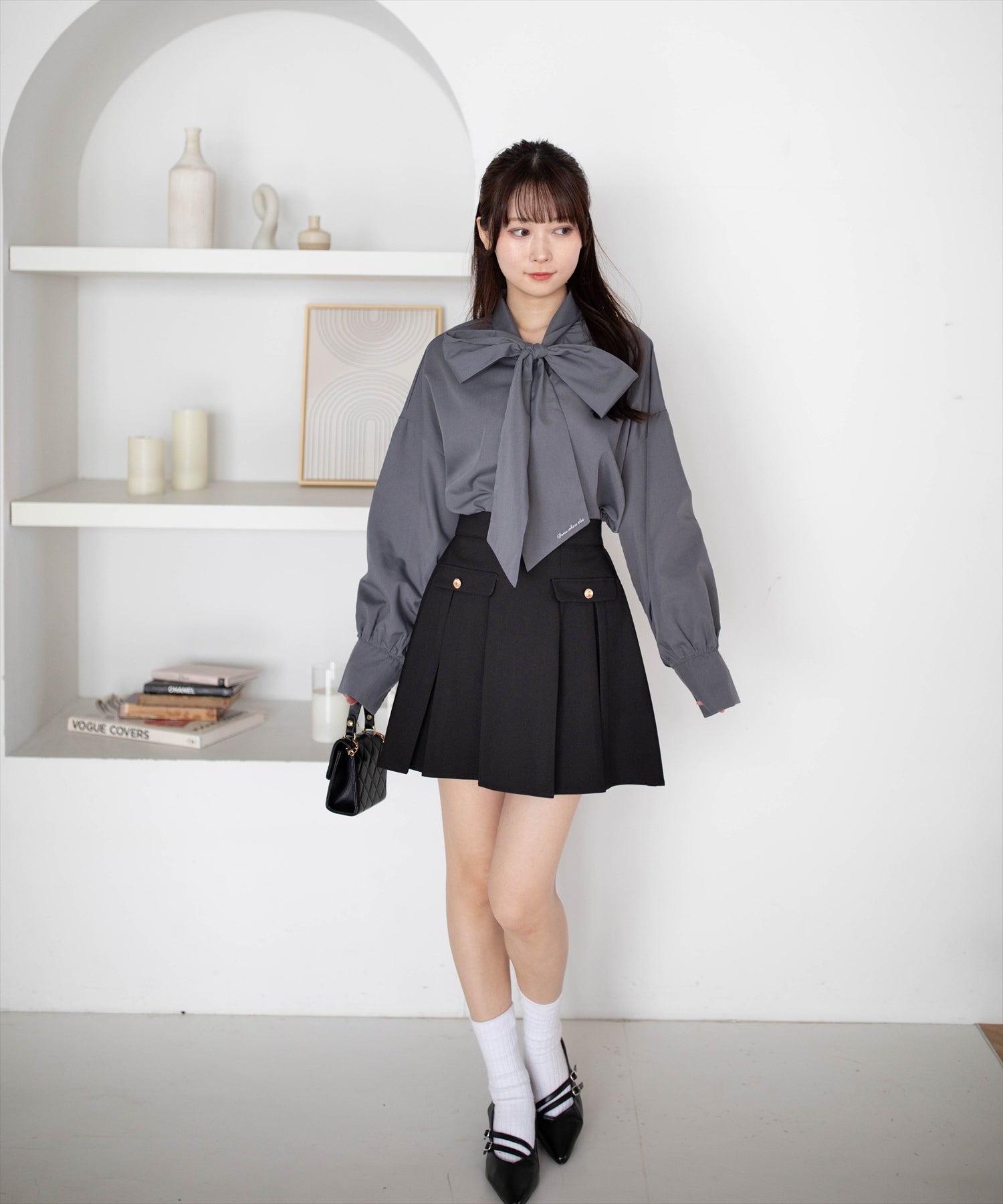 162cm/チャコールグレー着用