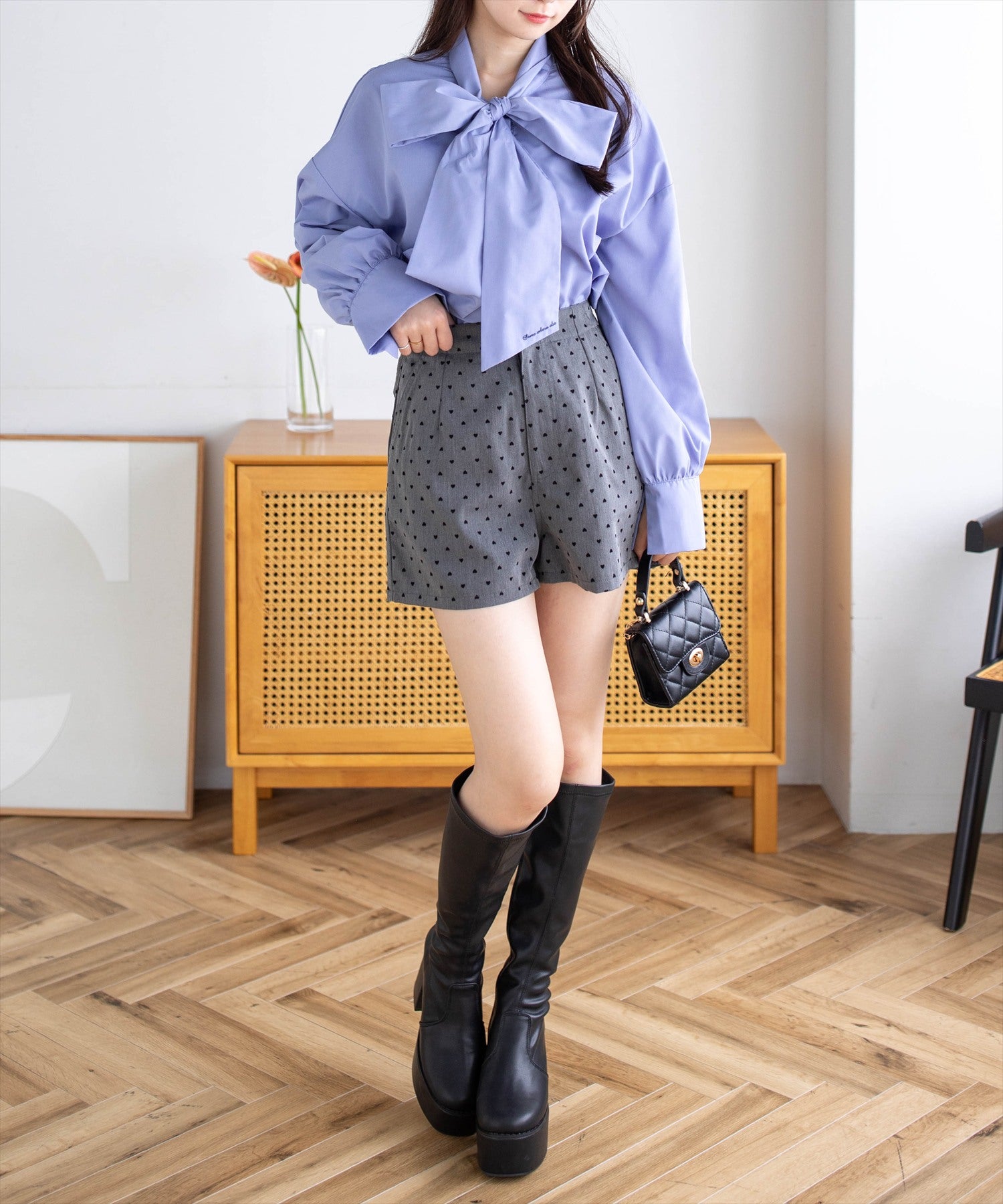 162cm/ブルー着用