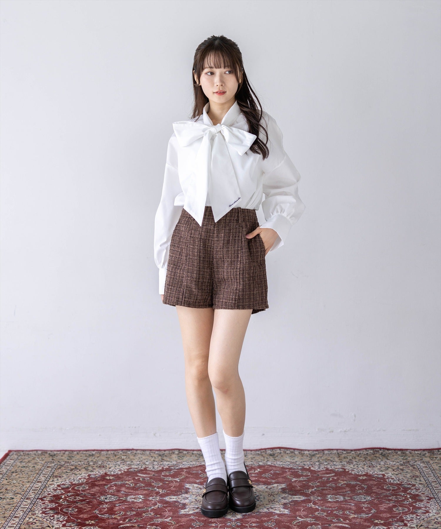 162cm/オフホワイト着用