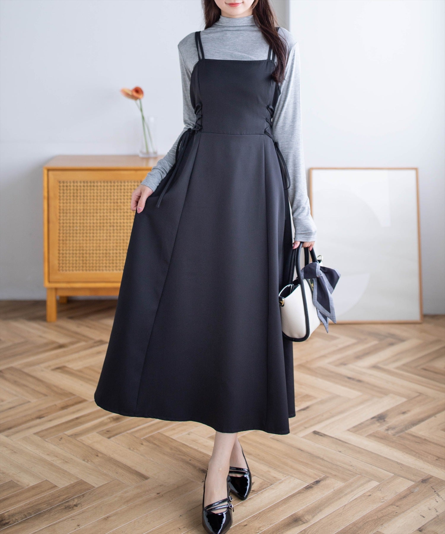 162cm/ブラック F着用
