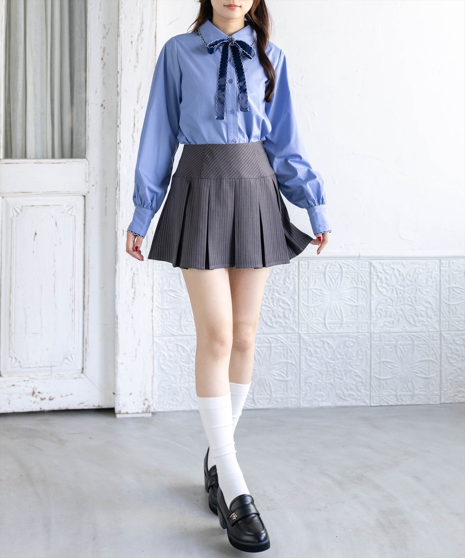 162cm/ブルー着用