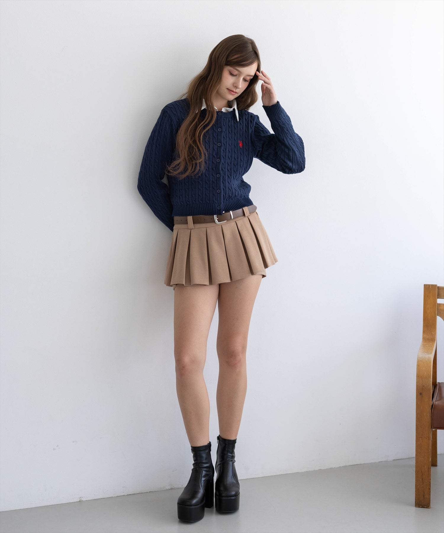 172cm/ネイビー着用
